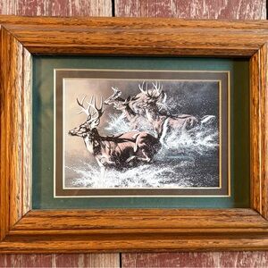 Framed Deer Art Print